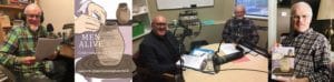 Dr. Jim and Paul recording MEN ALIVE radio program/podcasts.